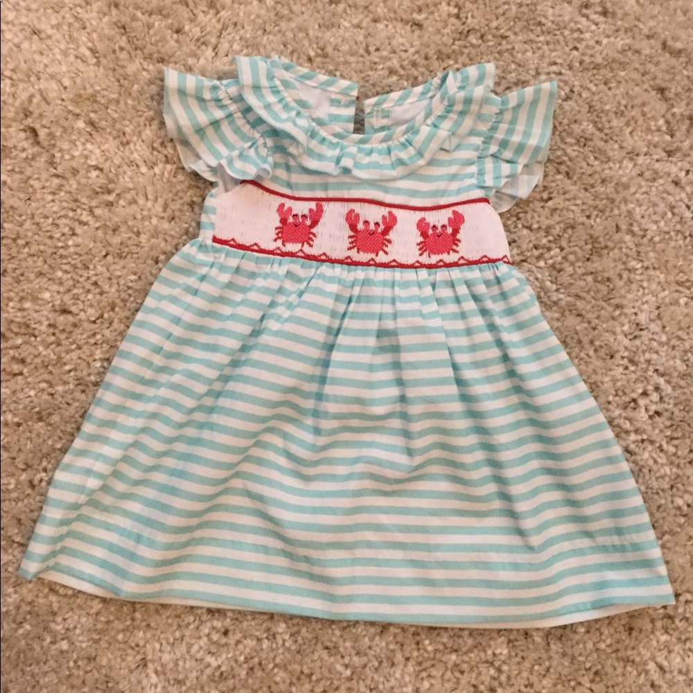 Crab Smocked Dress